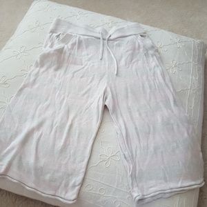 Minnie Rose Girls Silk Blend Striped CropPants